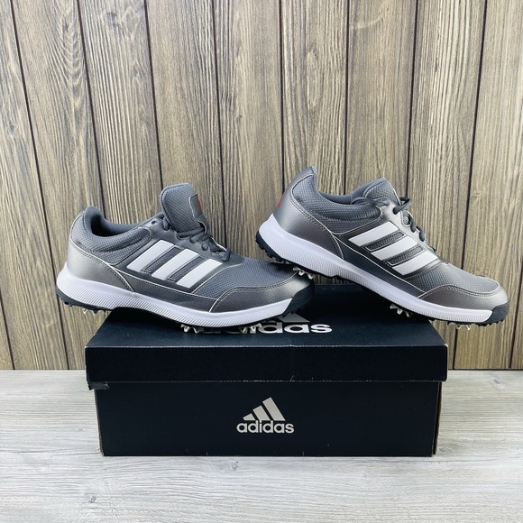 Adidas Mens Tech Response 2.0 Grey Soft Spike Golf Shoes EE9123 Size 11 - Picture 2 of 16